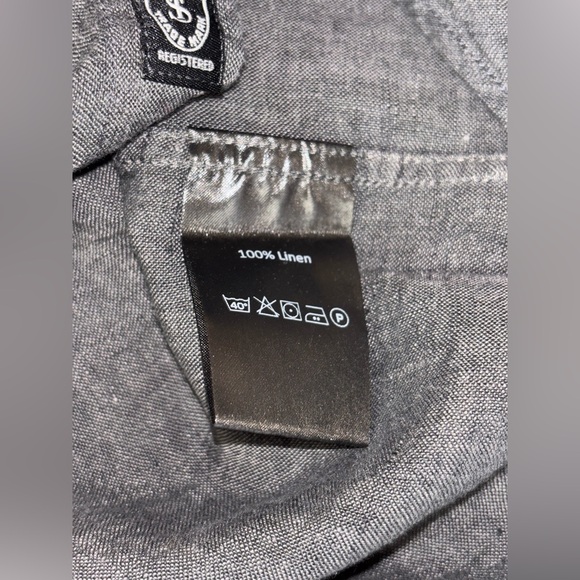Todd Snyder NWT Grey 100% Button Down Linen Shirt Small - Picture 7 of 10